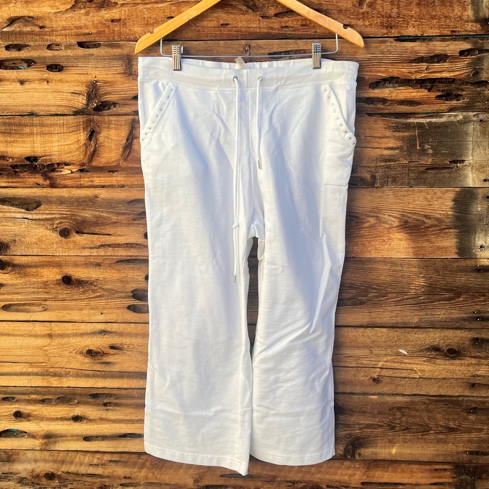 ONQUE PETITE | White Wide Leg Pants PXL
